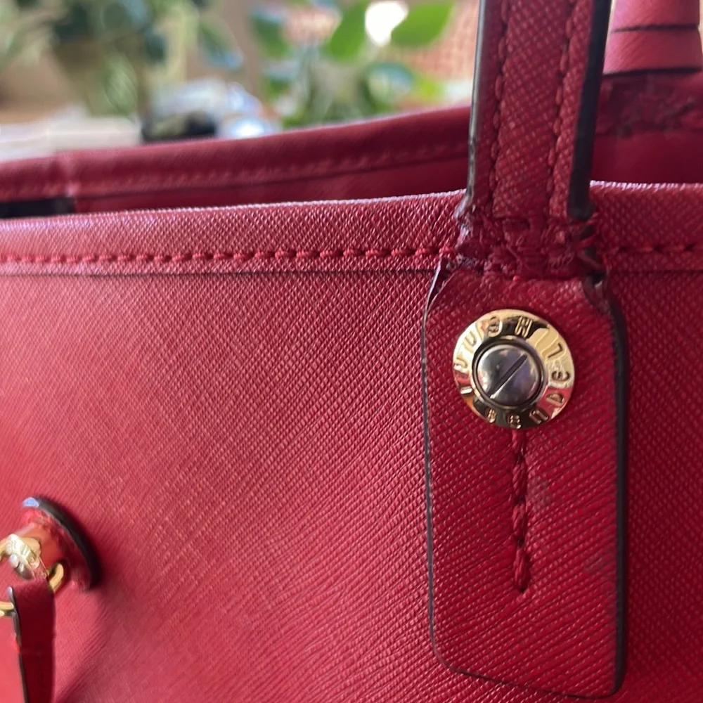 Large red Henri Bendel tote - Picture 8 of 9